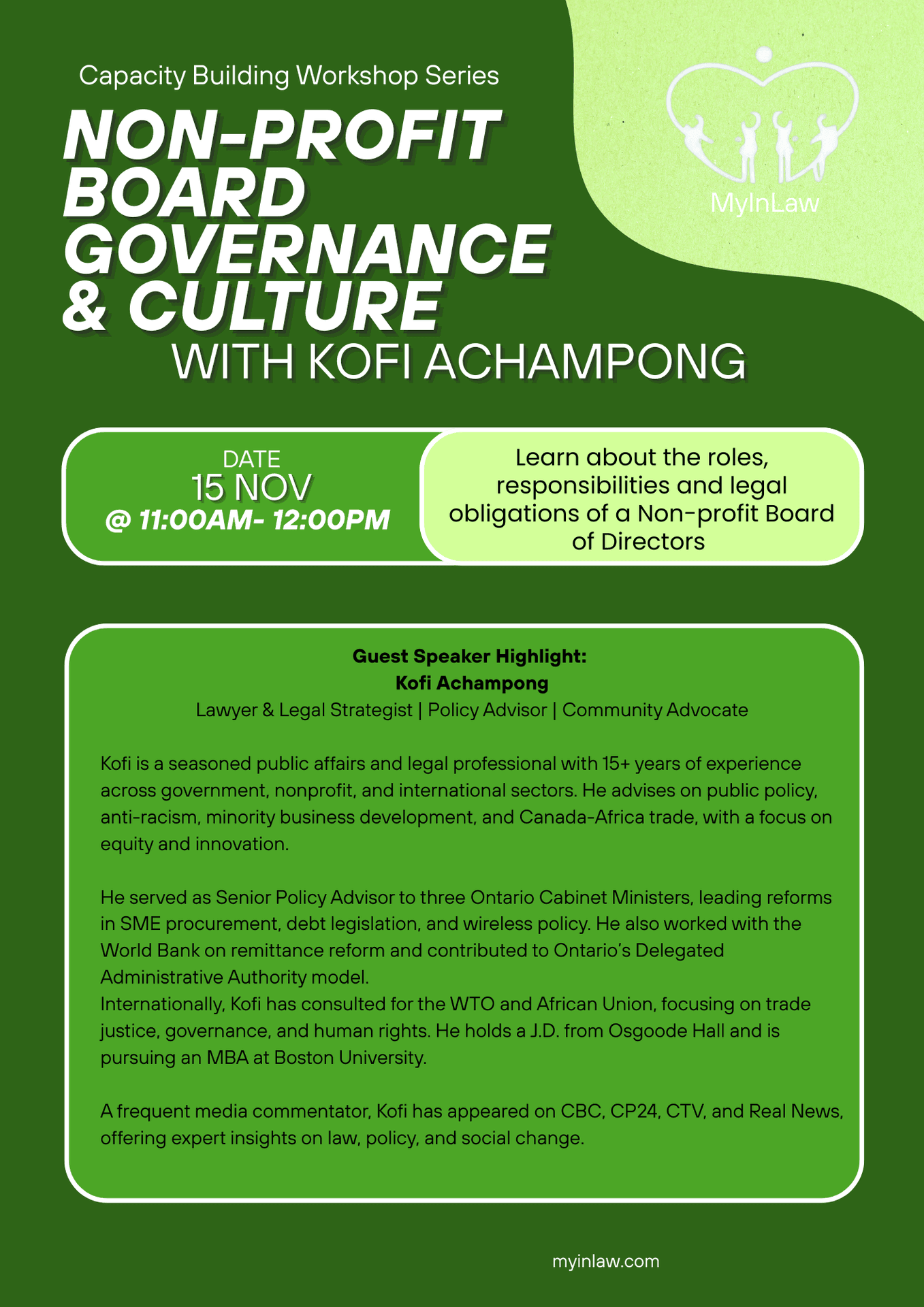 Non-Profit Board Governance & Culture